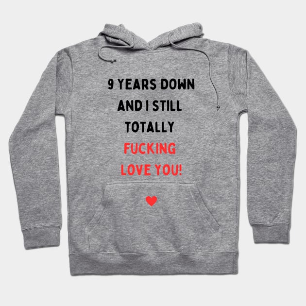 9th anniversary Hoodie by reesea